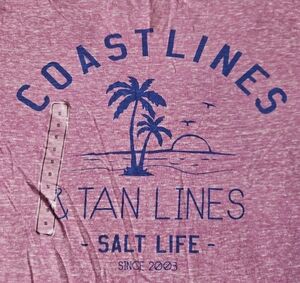 Salt Life Purple Tee with Blue Print